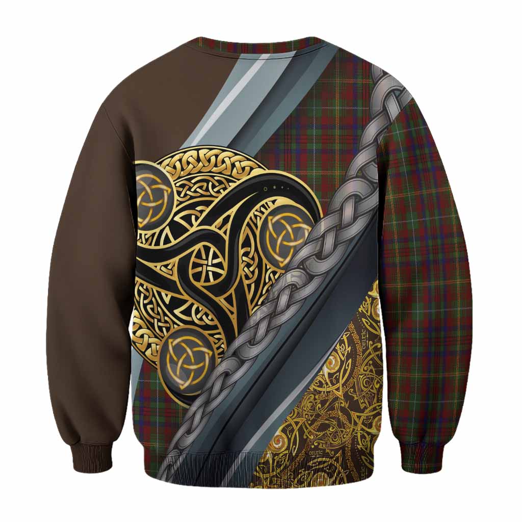 MacMaster (McMaster) Tartan Crest Sweatshirt Scottish Triskele Celtic