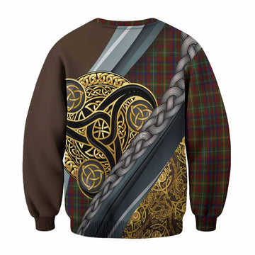 MacMaster (McMaster) Tartan Crest Sweatshirt Scottish Triskele Celtic