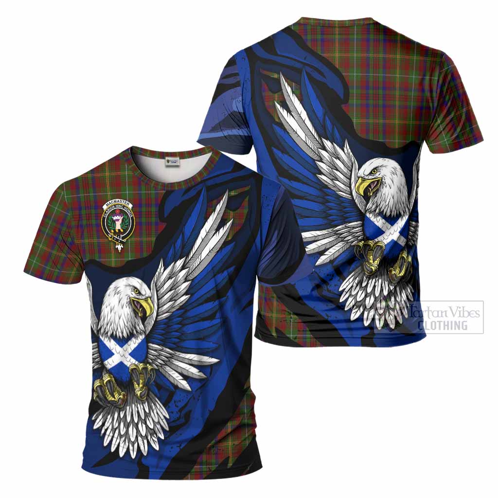 MacMaster (McMaster) Tartan Crest T-Shirt Scottish Eagle Grunge Style - Tartan Vibes Clothing