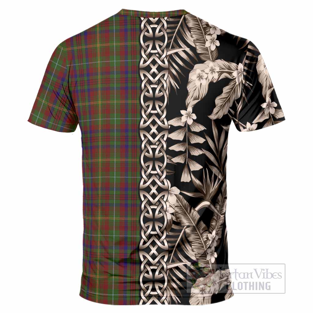 MacMaster (McMaster) Tartan Crest T-Shirt Scottish Tropical Celtic Knot - Tartan Vibes Clothing