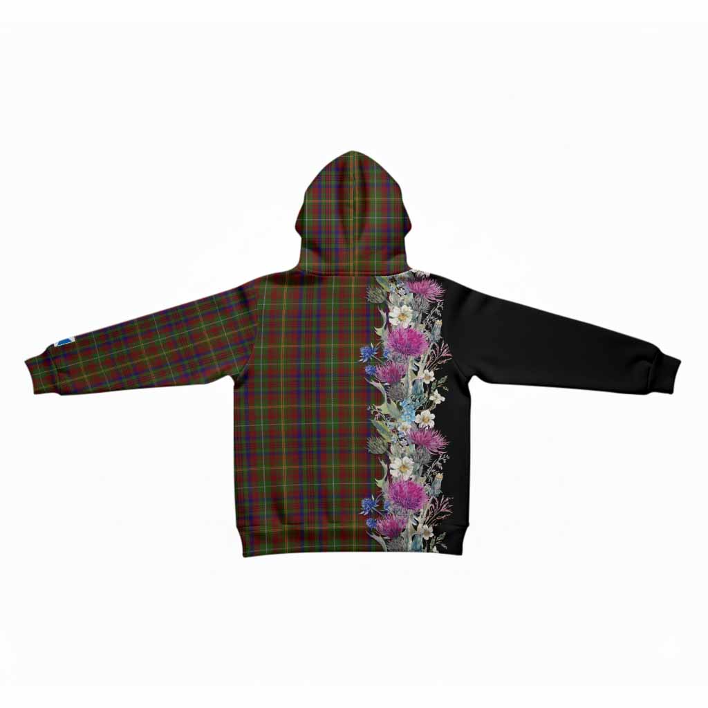 MacMaster (McMaster) Tartan Crest Thistle Floral Kid Hoodie - Tartan Vibes Clothing