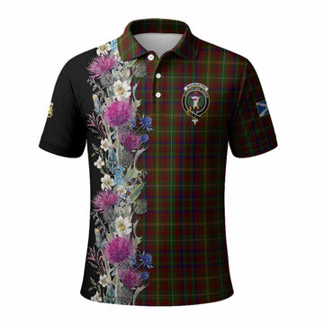 MacMaster (McMaster) Tartan Crest Thistle Floral Polo Shirt Kid - Tartan Vibes Clothing