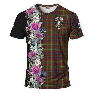 MacMaster (McMaster) Tartan Crest Thistle Floral T-Shirt Kid's Shirt - Tartan Vibes Clothing