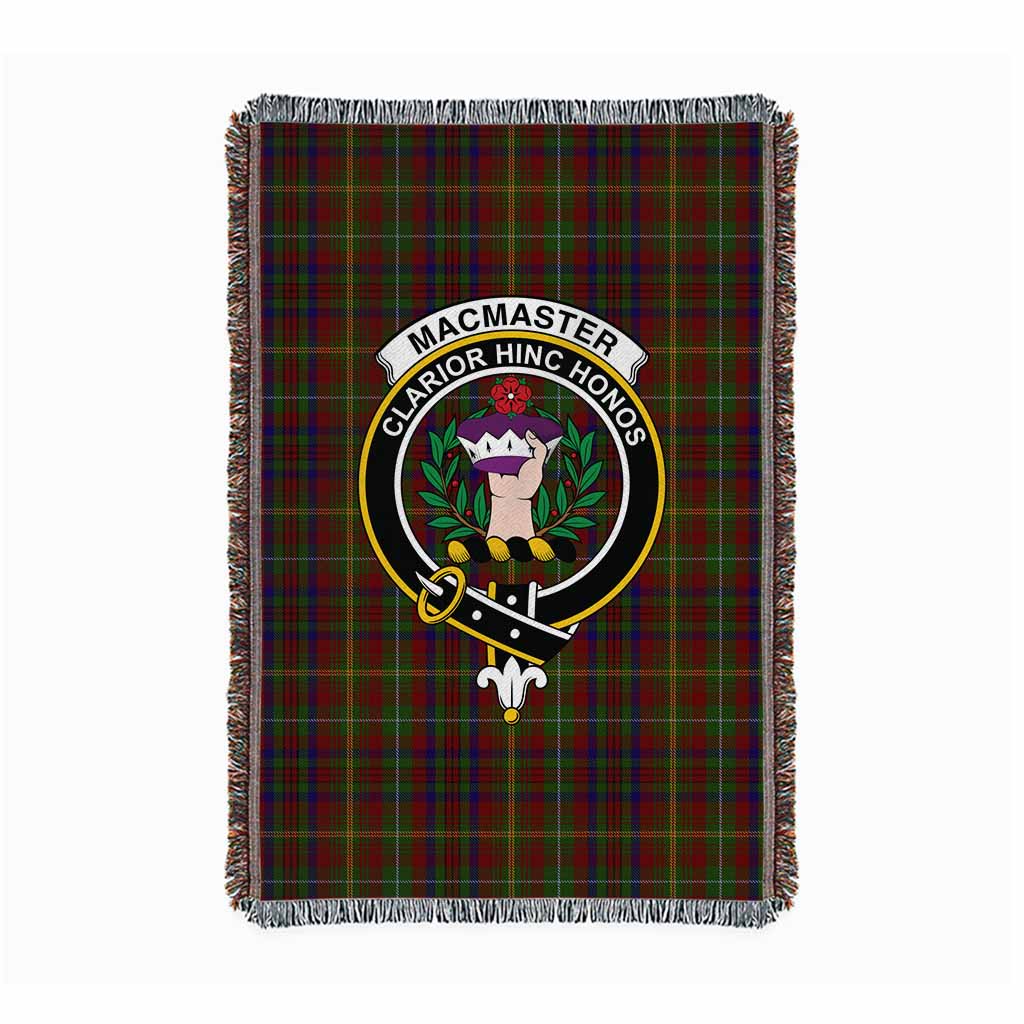 MacMaster (McMaster) Tartan Crest Woven Blanket S 43 x 67 inches 110 x 170cm - Tartan Vibes Clothing