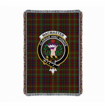 MacMaster (McMaster) Tartan Crest Woven Blanket S 43 x 67 inches 110 x 170cm - Tartan Vibes Clothing