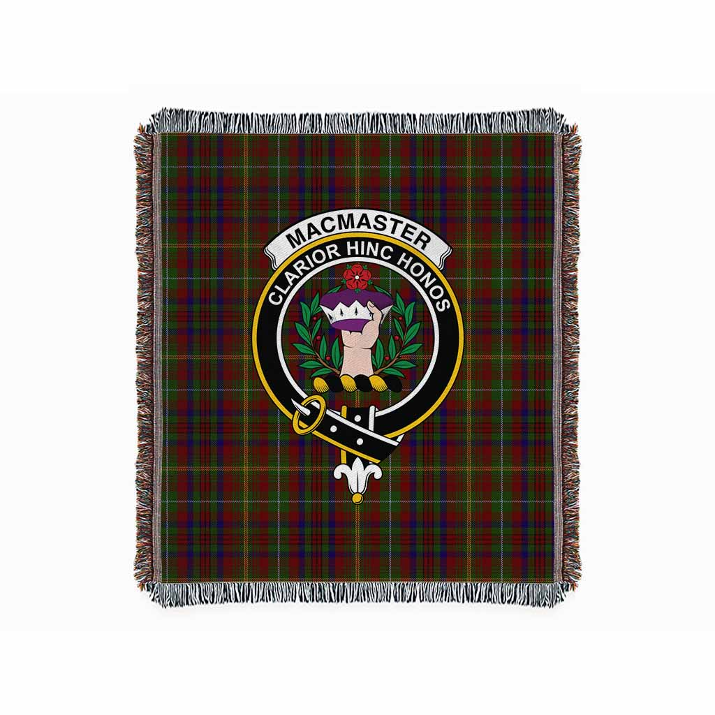 MacMaster (McMaster) Tartan Crest Woven Blanket M 51 x 60 inches 130 x 150cm - Tartan Vibes Clothing