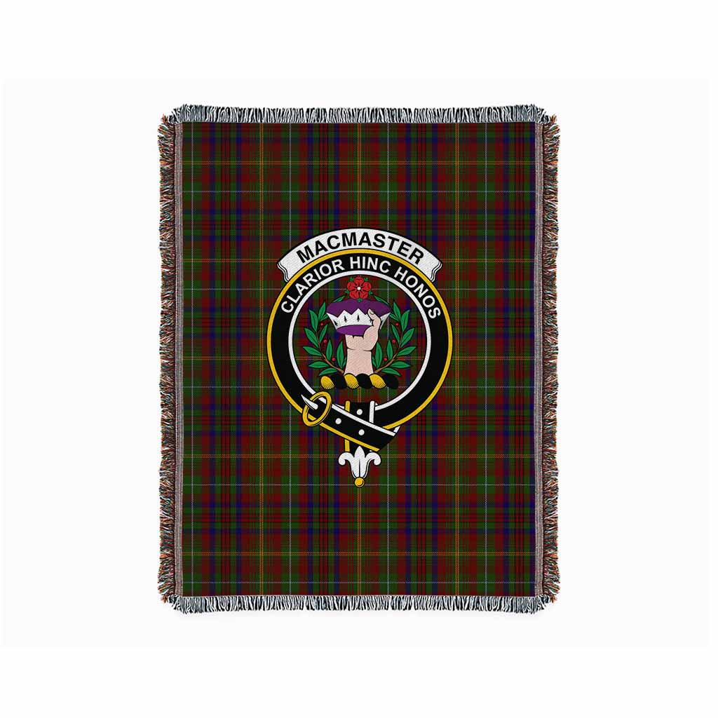 MacMaster (McMaster) Tartan Crest Woven Blanket L 59 x 79 inches 150 x 200cm - Tartan Vibes Clothing