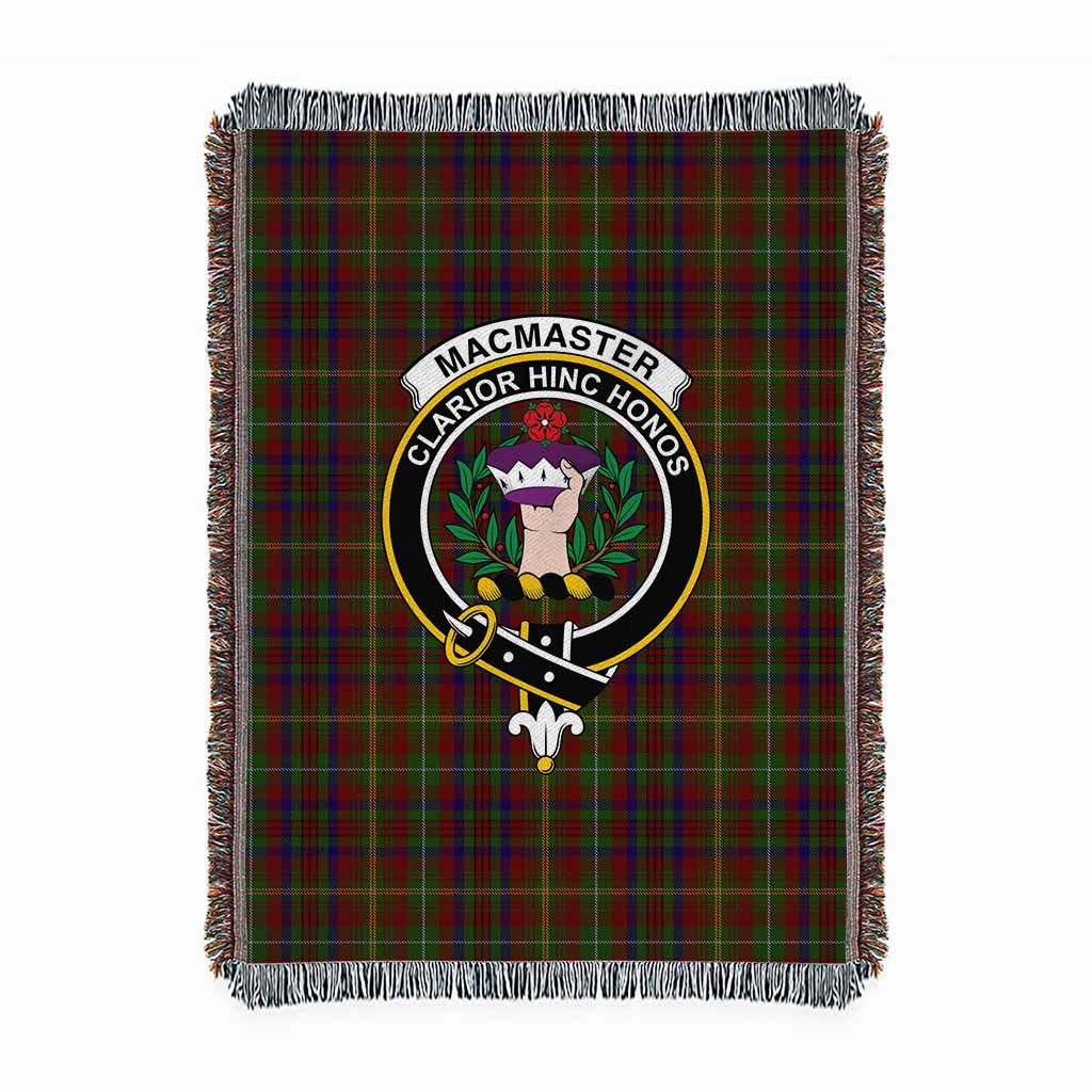 MacMaster (McMaster) Tartan Crest Woven Blanket XL 63 x 87 inches 160 x 200cm - Tartan Vibes Clothing