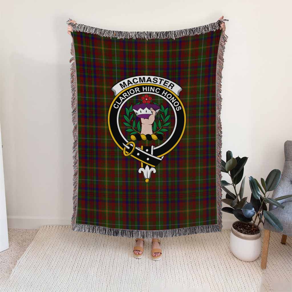 MacMaster (McMaster) Tartan Crest Woven Blanket - Tartan Vibes Clothing