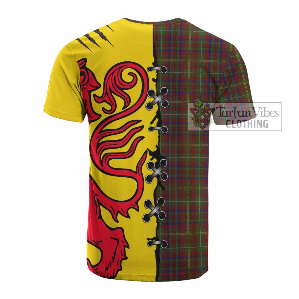 MacMaster (McMaster) Tartan Family Crest Cotton T-shirt Lion Rampant Honor - Tartan Vibes Clothing