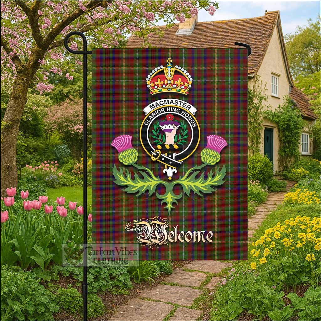 MacMaster (McMaster) Tartan Family Crest Garden Flag Royal Thistle Welcome Style - Tartan Vibes Clothing