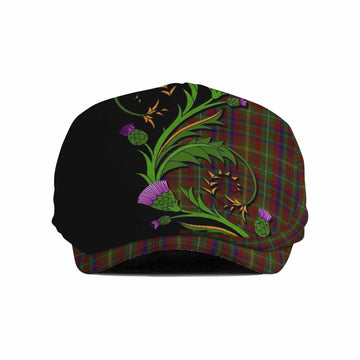MacMaster (McMaster) Tartan Flat Cap, Jeff Cap Scottish Thistle Pride Heritage Art