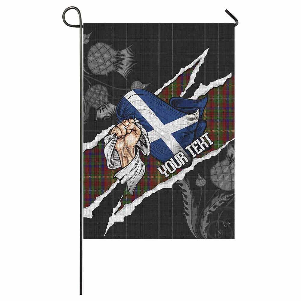 MacMaster (McMaster) Tartan Garden Flag Hands with Scotland National Flags