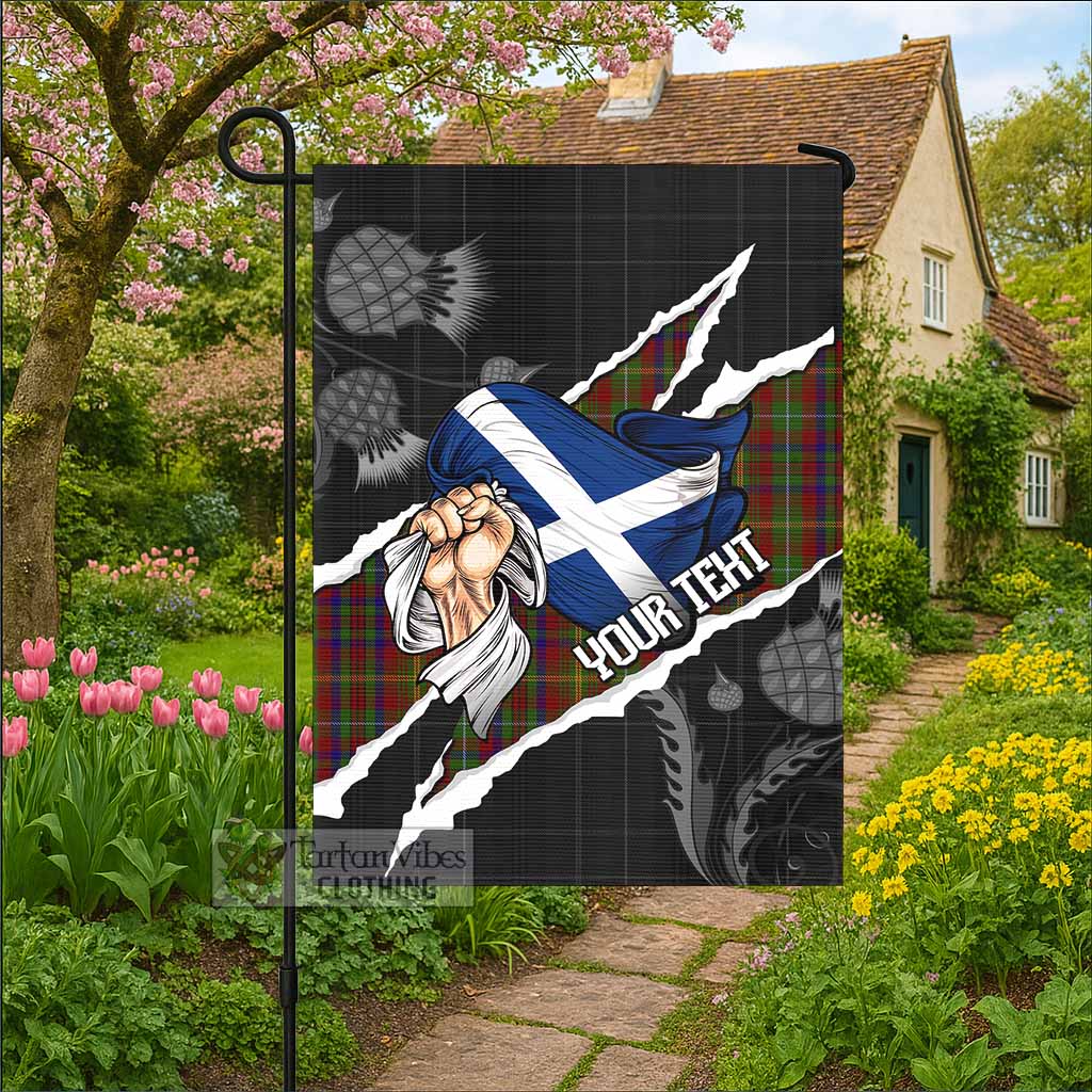 MacMaster (McMaster) Tartan Garden Flag Hands with Scotland National Flags