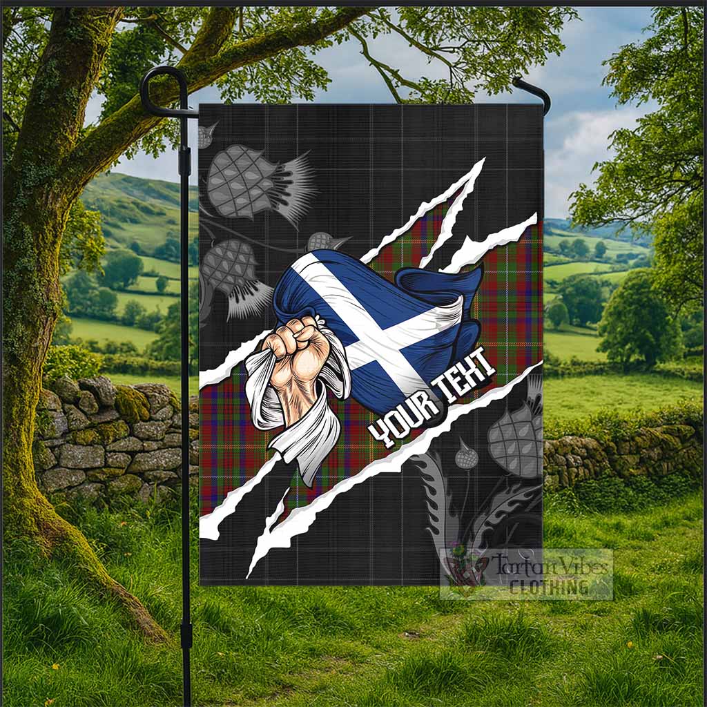 MacMaster (McMaster) Tartan Garden Flag Hands with Scotland National Flags