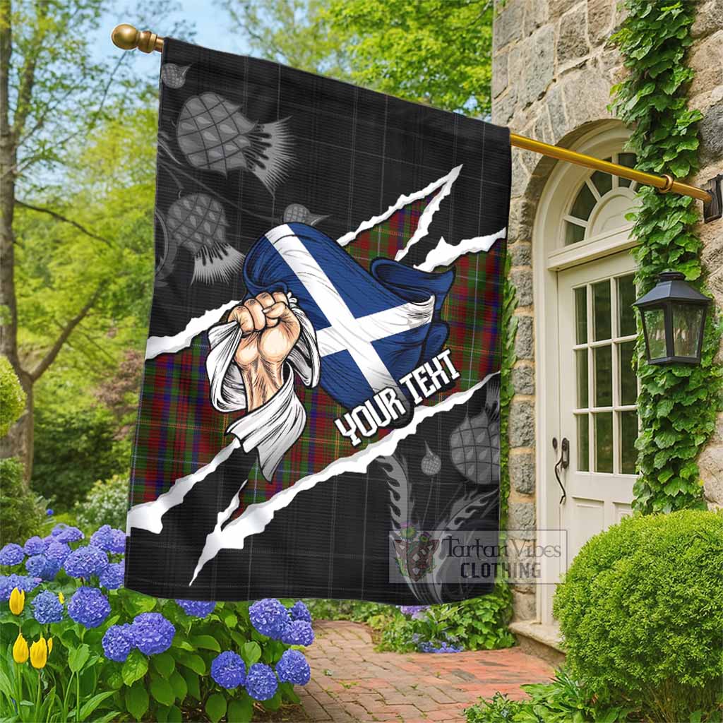 MacMaster (McMaster) Tartan Garden Flag Hands with Scotland National Flags
