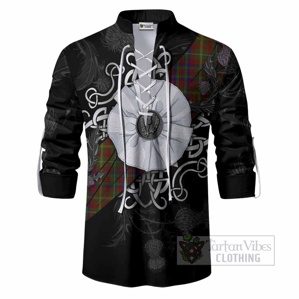 MacMaster (McMaster) Tartan Ghillie Shirt Jacobite White Rose Men - Tartan Vibes Clothing
