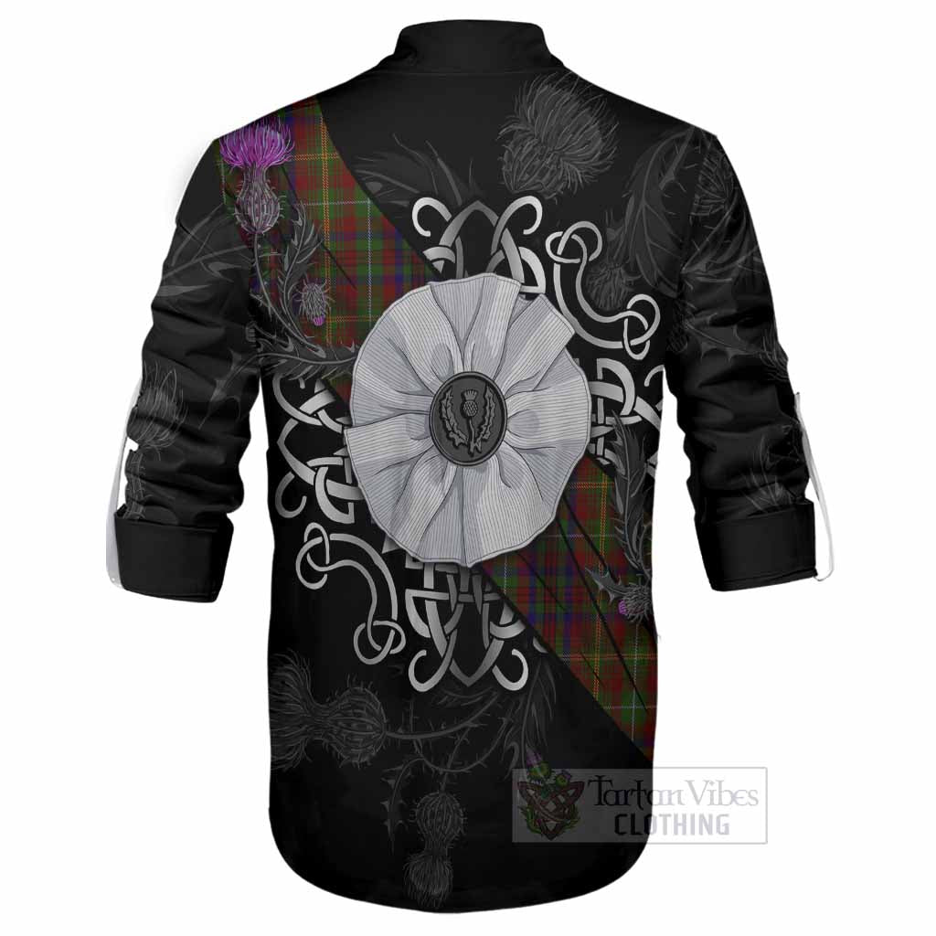 MacMaster (McMaster) Tartan Ghillie Shirt Jacobite White Rose - Tartan Vibes Clothing