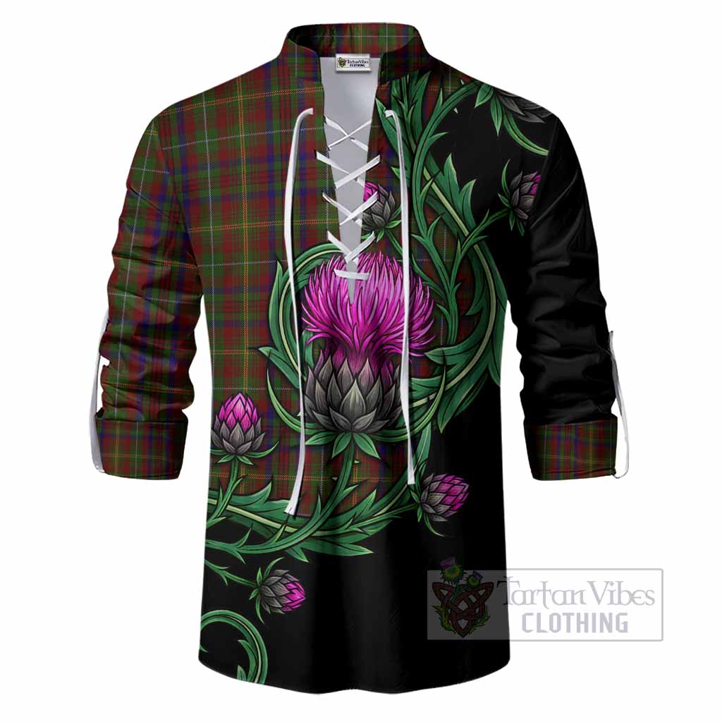 MacMaster (McMaster) Tartan Ghillie Shirt Resilient Scottish Thistle Men - Tartan Vibes Clothing