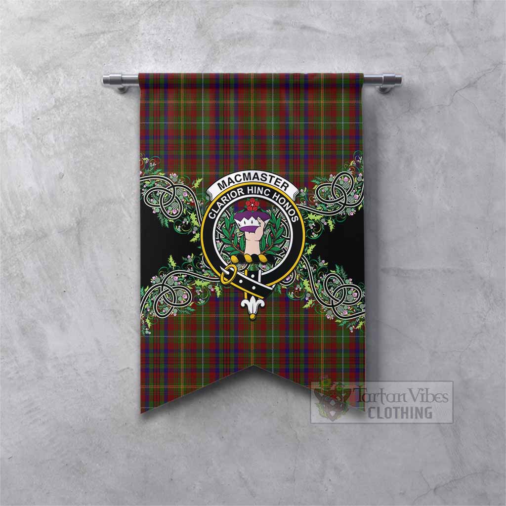 MacMaster (McMaster) Tartan Gonfalon Thistle Scottish Spirit Fishtail - Tartan Vibes Clothing