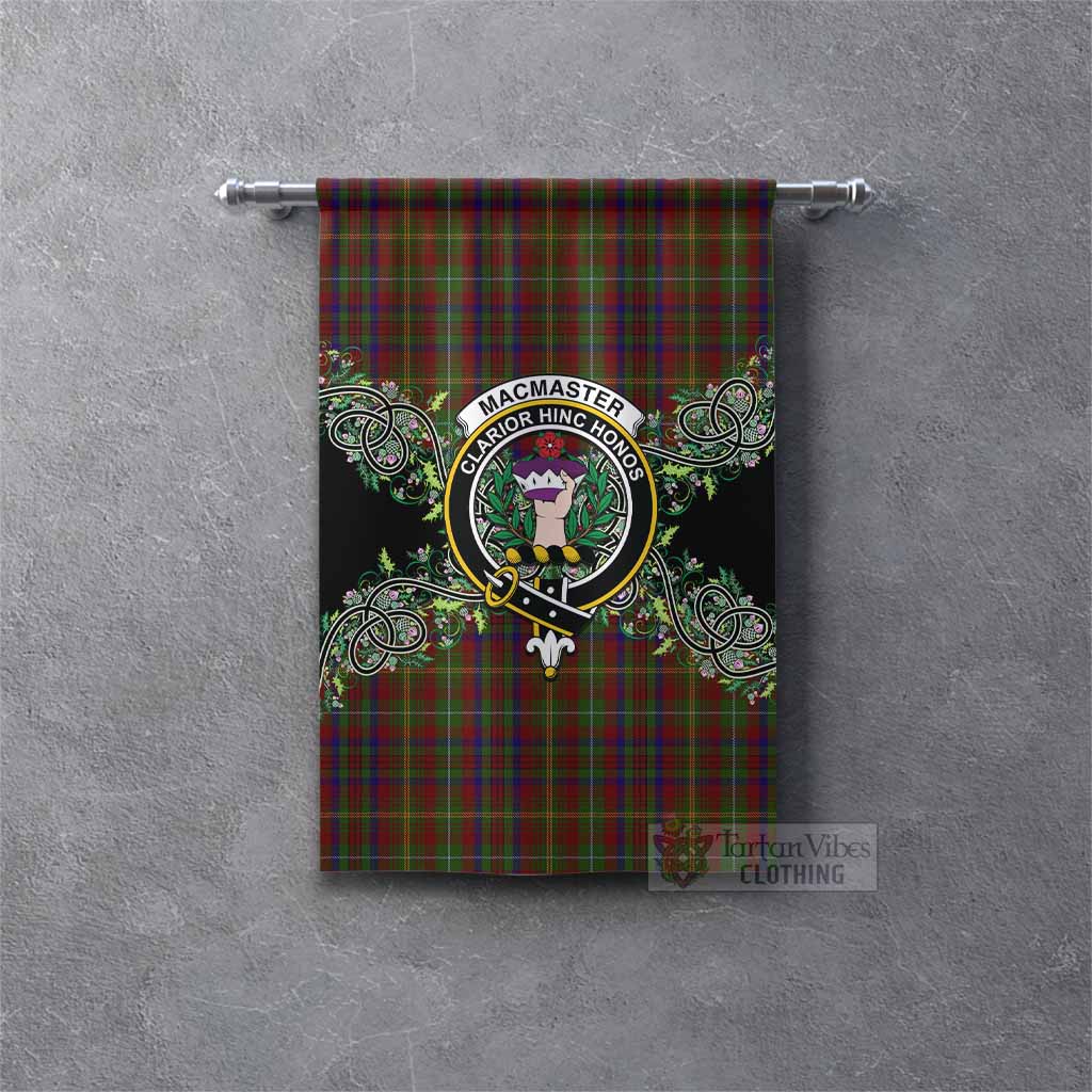 MacMaster (McMaster) Tartan Gonfalon Thistle Scottish Spirit Rectangle - Tartan Vibes Clothing