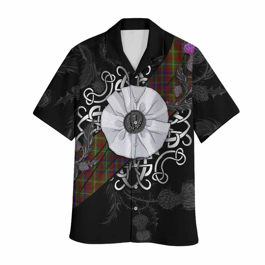 MacMaster (McMaster) Tartan Hawaiian Shirt Jacobite White Rose Kid - Tartan Vibes Clothing