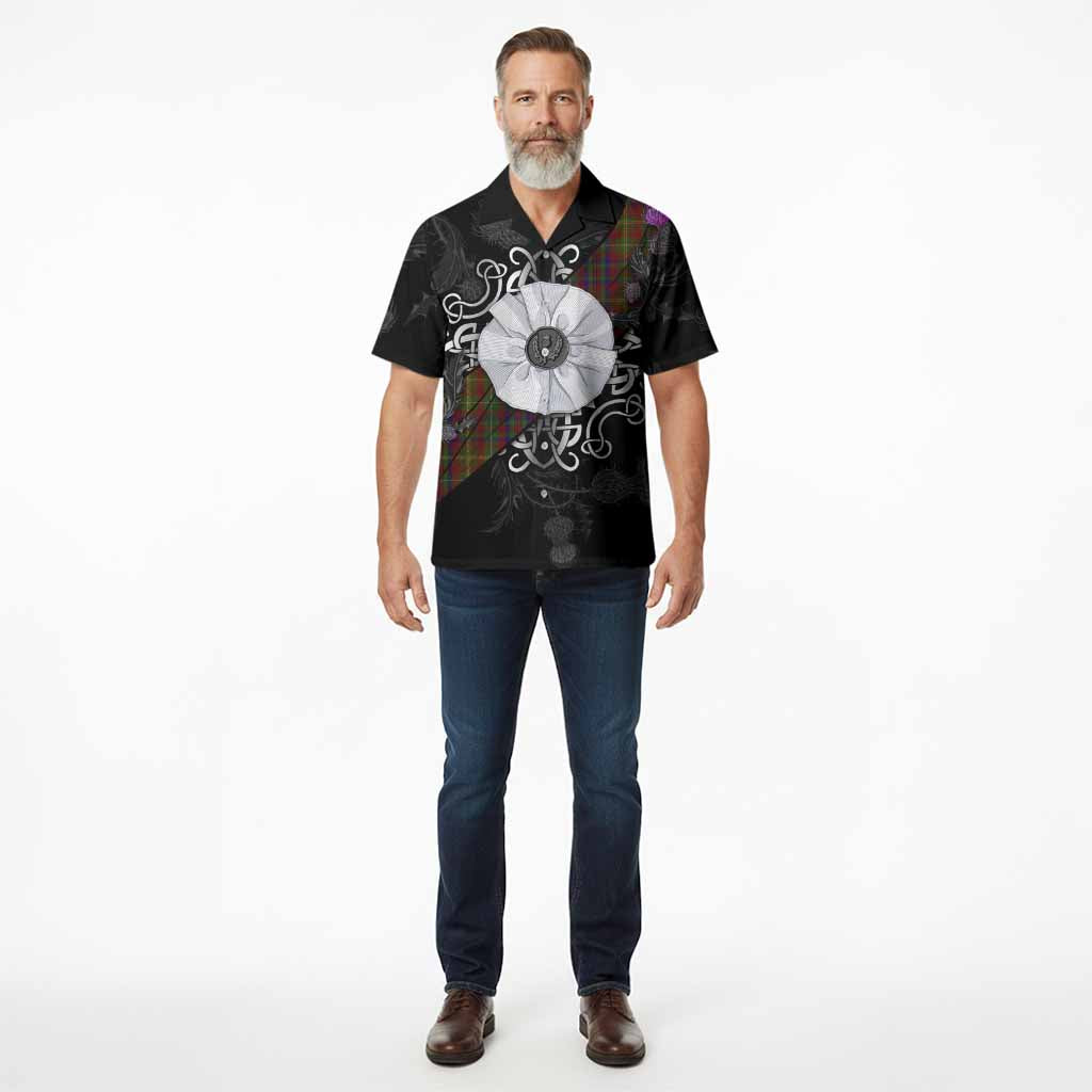 MacMaster (McMaster) Tartan Hawaiian Shirt Jacobite White Rose - Tartan Vibes Clothing