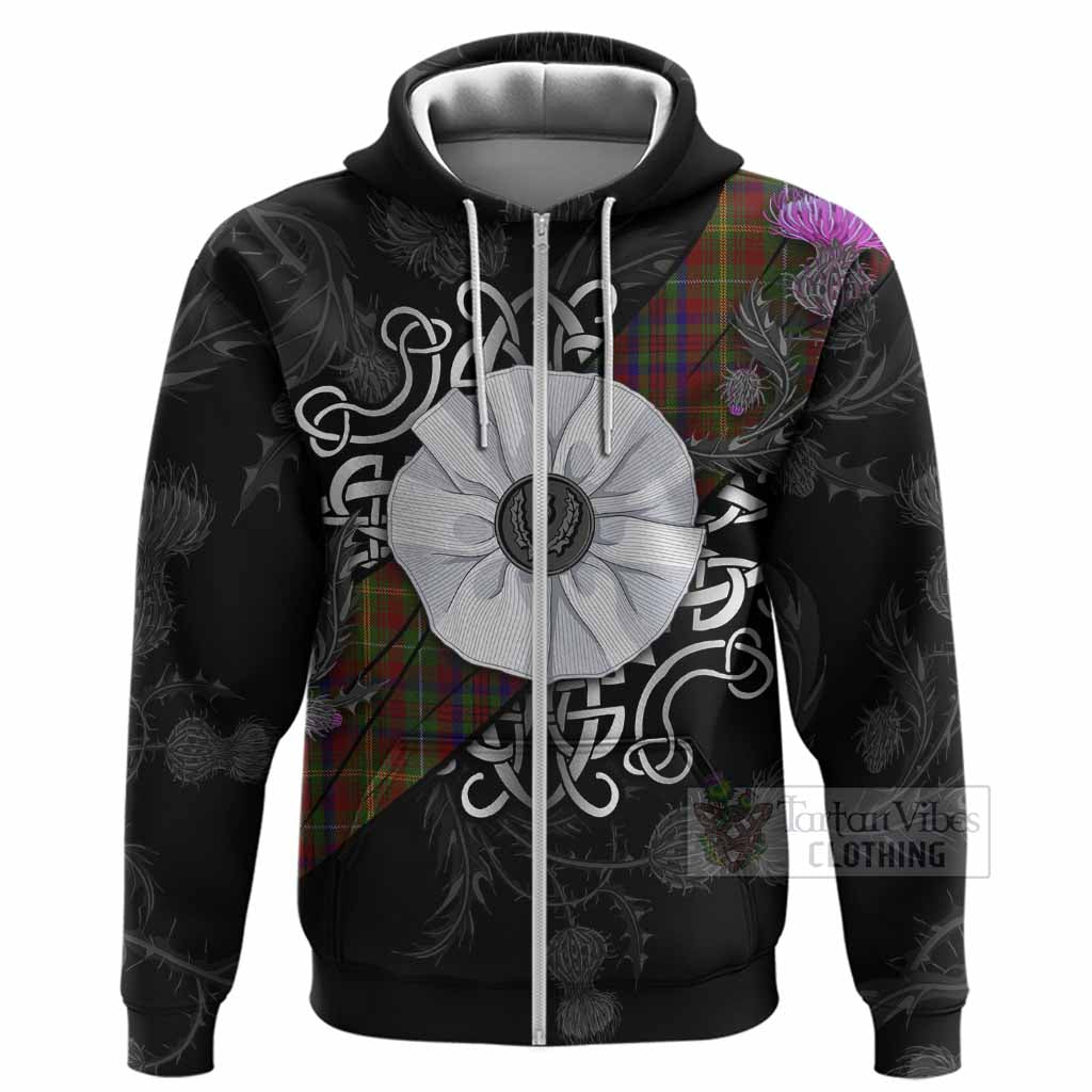 MacMaster (McMaster) Tartan Hoodie Jacobite White Rose Zip Hoodie - Tartan Vibes Clothing