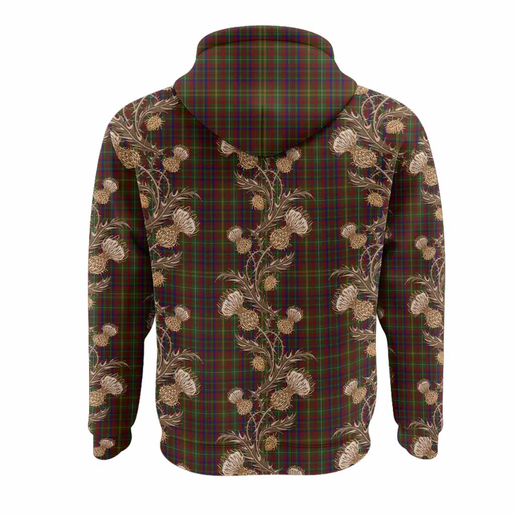 MacMaster (McMaster) Tartan Hoodie Seamless Scottish Thistle Flowers - Tartan Vibes Clothing