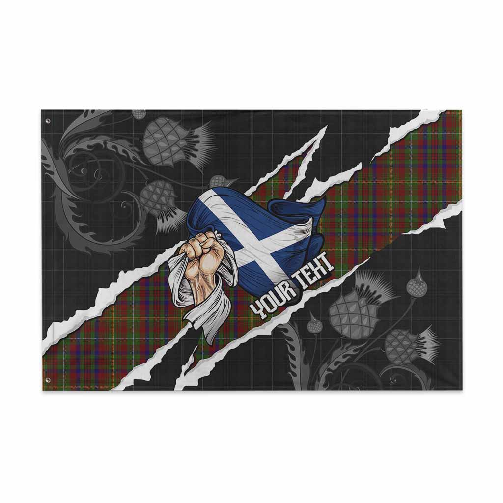 MacMaster (McMaster) Tartan House Flag Hands with Scotland National Flags