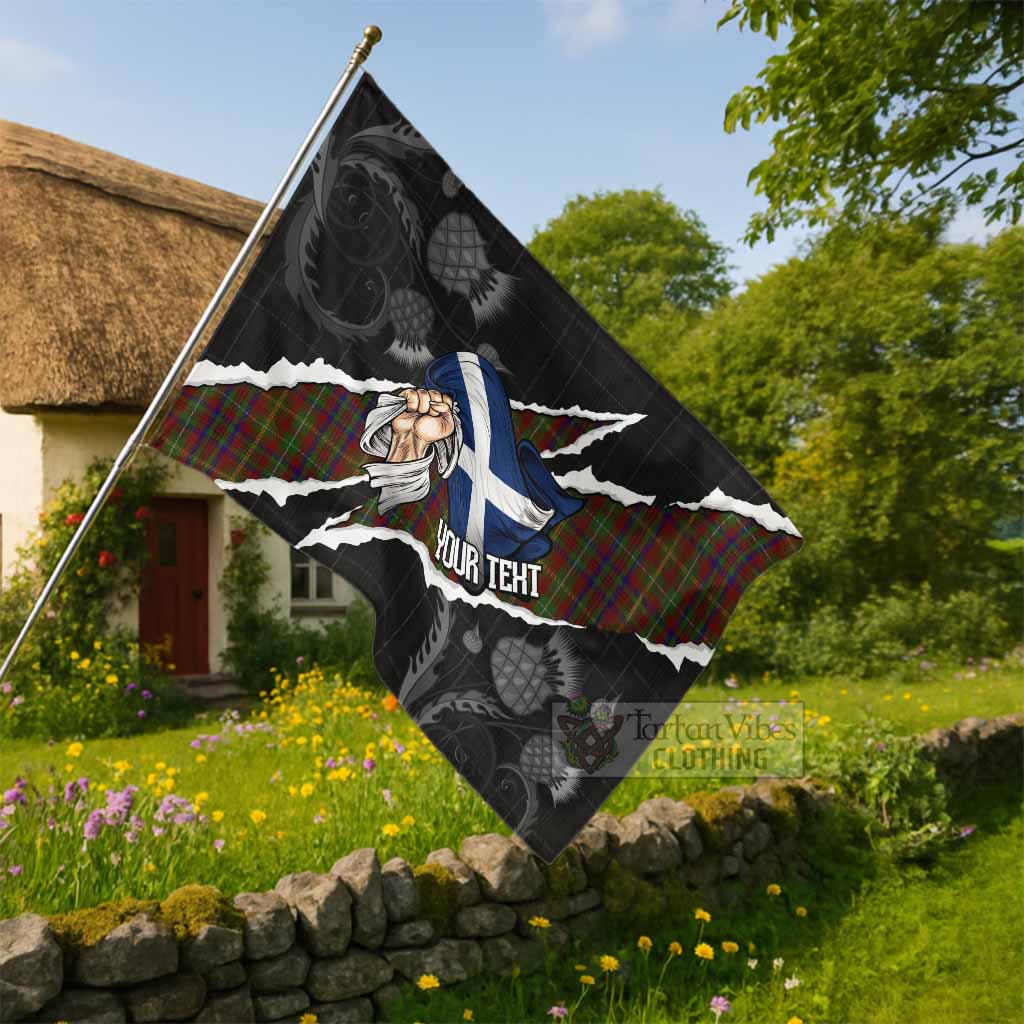 MacMaster (McMaster) Tartan House Flag Hands with Scotland National Flags