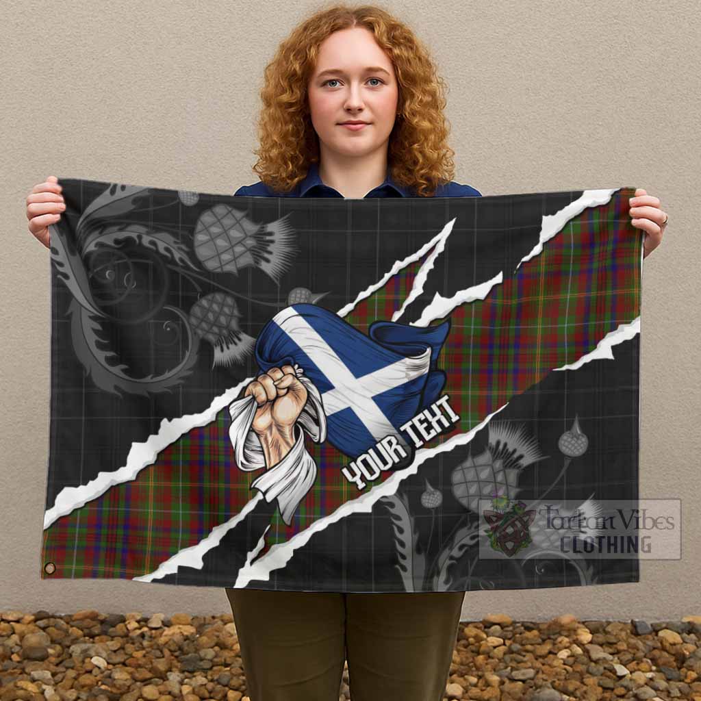 MacMaster (McMaster) Tartan House Flag Hands with Scotland National Flags
