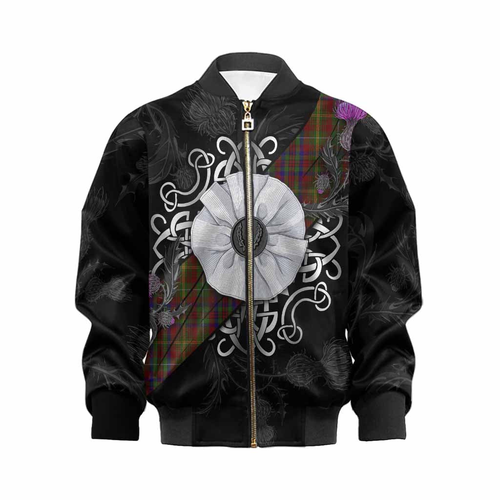 MacMaster (McMaster) Tartan Kid Bomber Jacket Jacobite White Rose Kid XS - Tartan Vibes Clothing