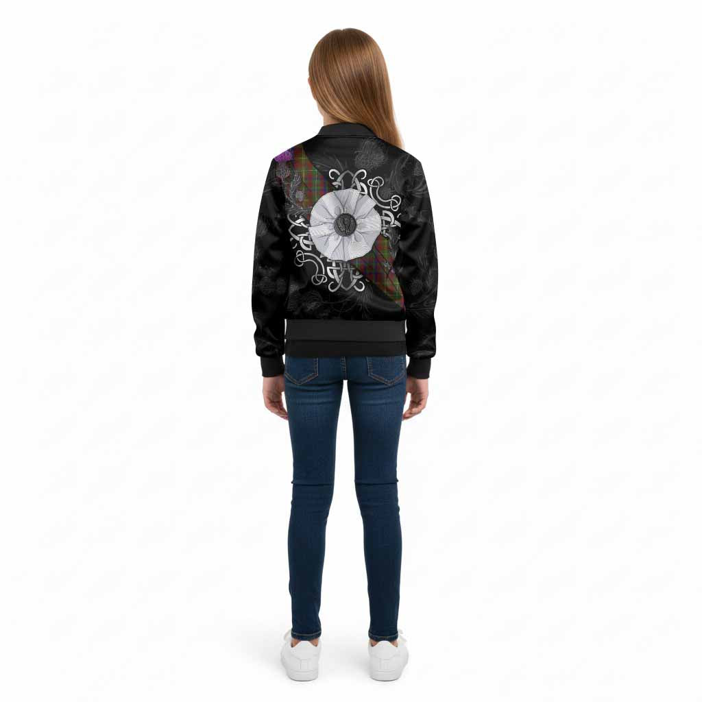 MacMaster (McMaster) Tartan Kid Bomber Jacket Jacobite White Rose - Tartan Vibes Clothing