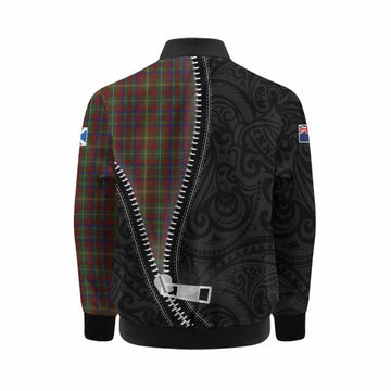 MacMaster (McMaster) Tartan Kid Bomber Jacket New Zealand Pattern Unique Zipper Stylized