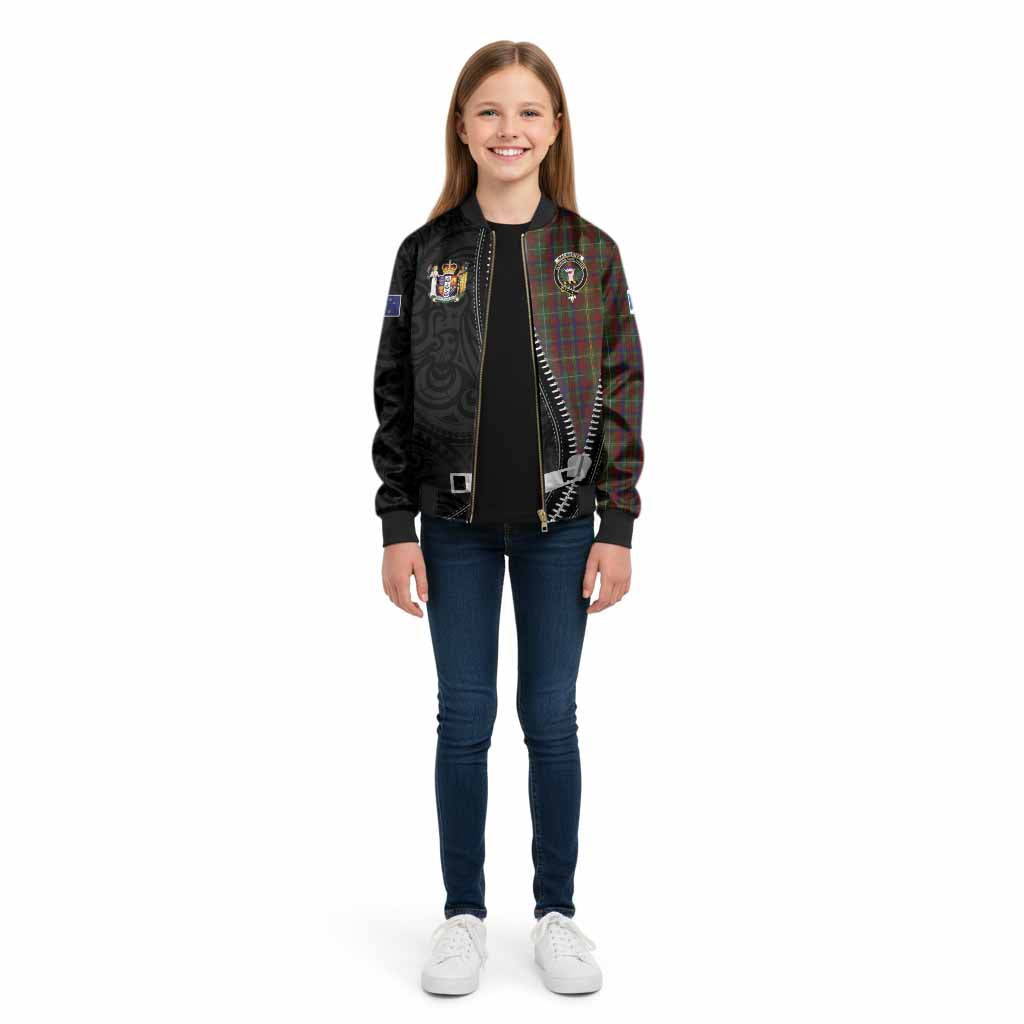 MacMaster (McMaster) Tartan Kid Bomber Jacket New Zealand Pattern Unique Zipper Stylized - Tartan Vibes Clothing