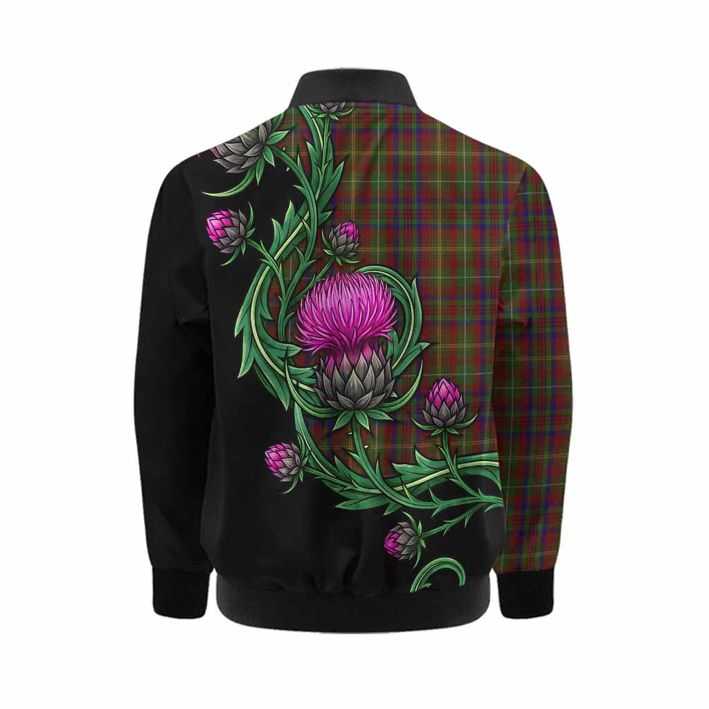 MacMaster (McMaster) Tartan Kid Bomber Jacket Resilient Scottish Thistle Kid - Tartan Vibes Clothing