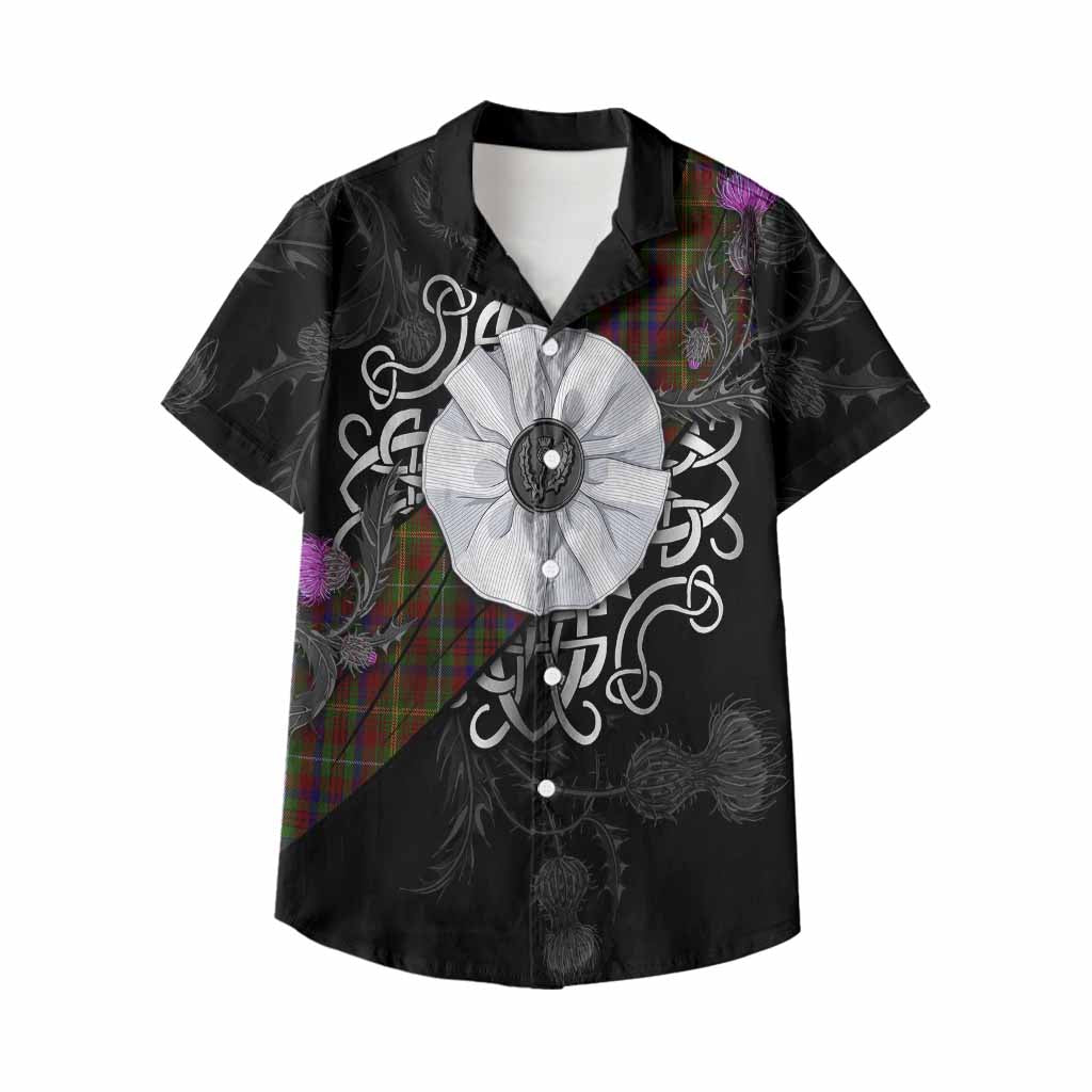 MacMaster (McMaster) Tartan Kid Hawaiian Shirt Jacobite White Rose Kid - Tartan Vibes Clothing