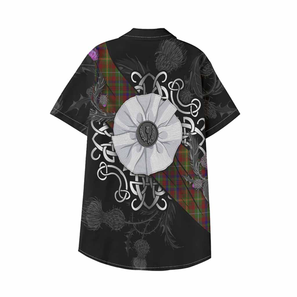MacMaster (McMaster) Tartan Kid Hawaiian Shirt Jacobite White Rose - Tartan Vibes Clothing