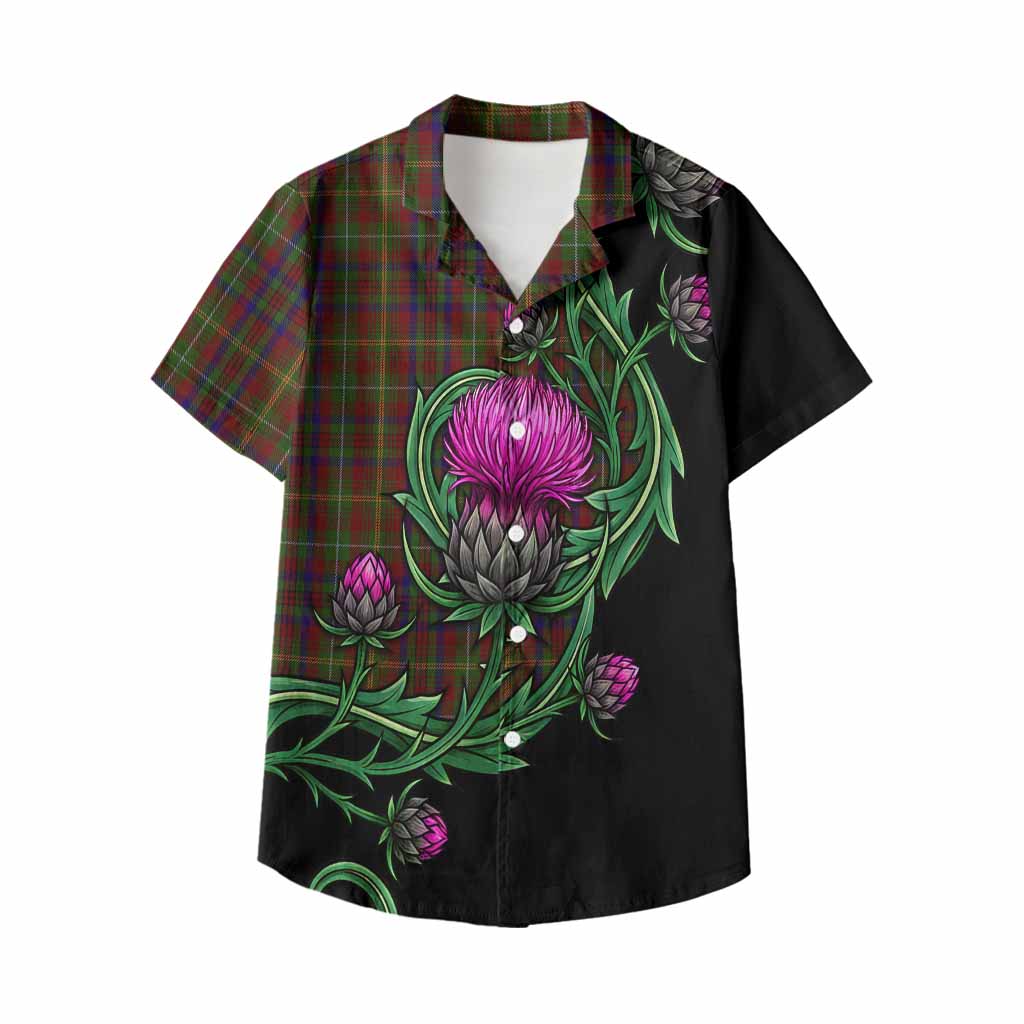 MacMaster (McMaster) Tartan Kid Hawaiian Shirt Resilient Scottish Thistle Kid - Tartan Vibes Clothing
