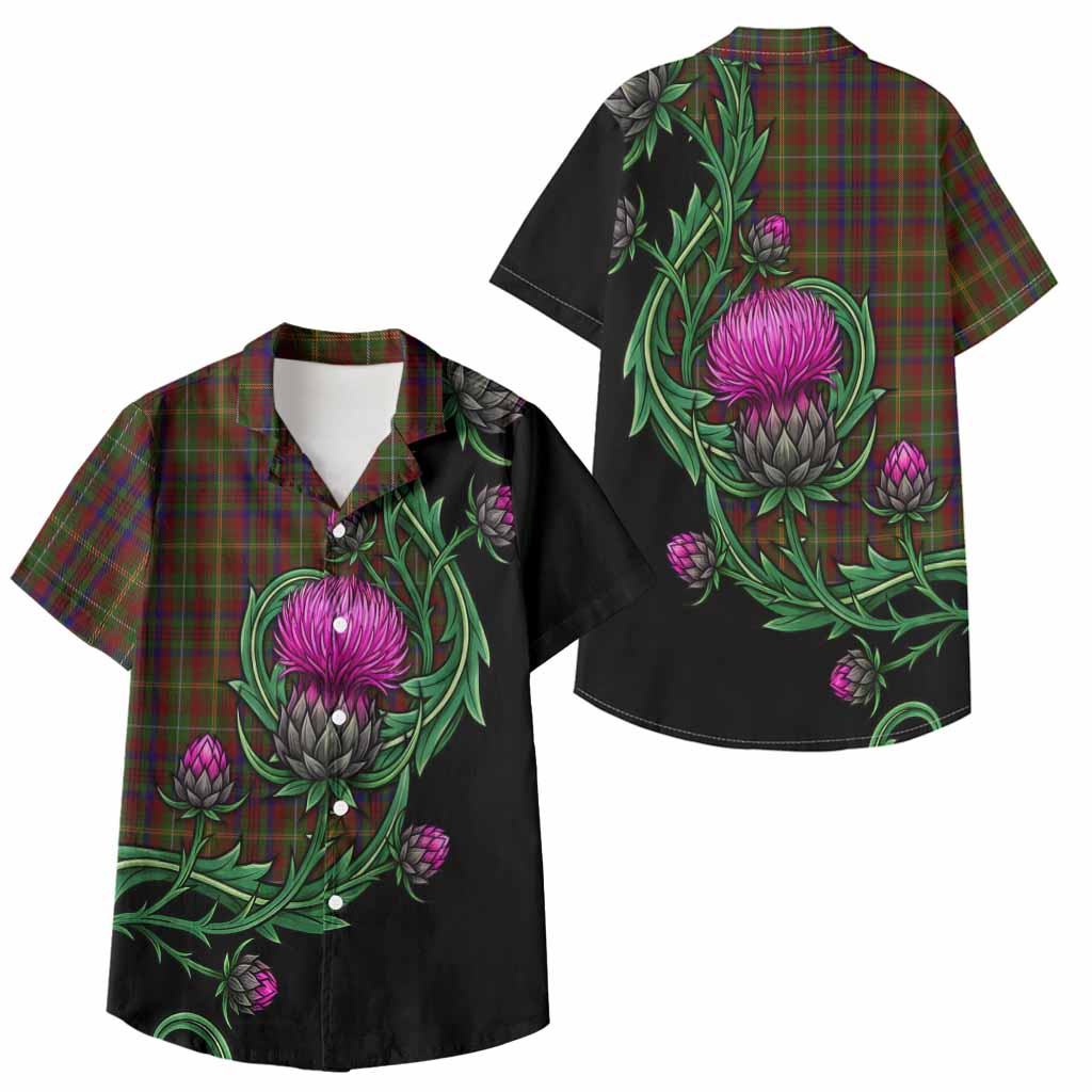 MacMaster (McMaster) Tartan Kid Hawaiian Shirt Resilient Scottish Thistle - Tartan Vibes Clothing