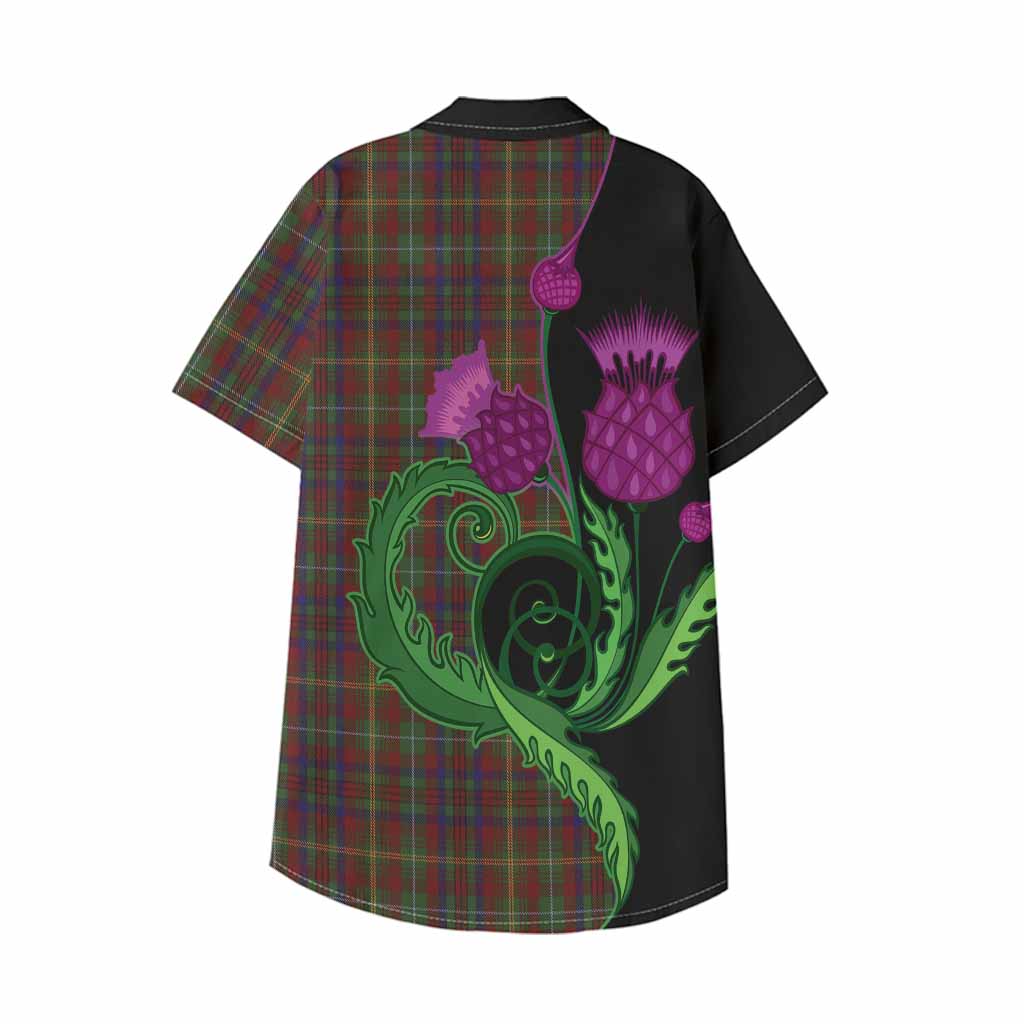 MacMaster (McMaster) Tartan Kid Hawaiian Shirt Traditional Scottish Thistle - Tartan Vibes Clothing