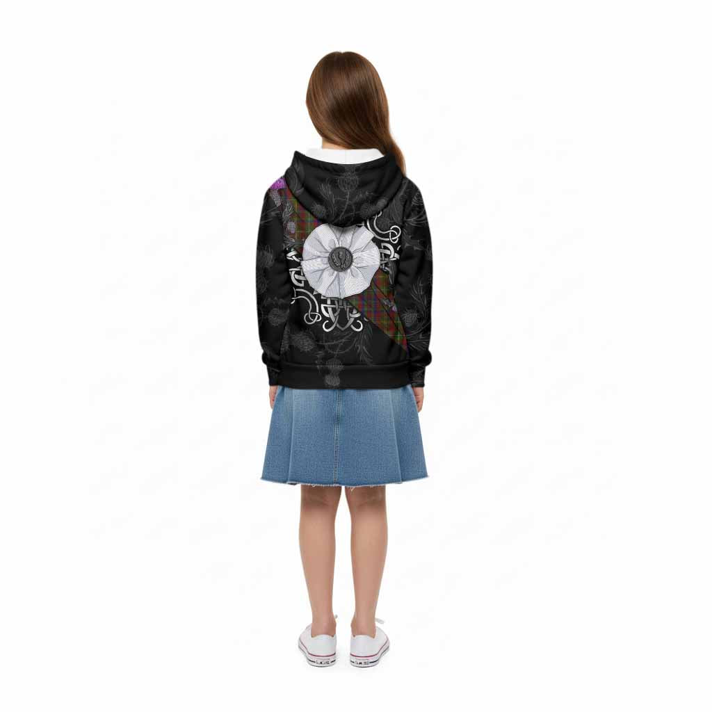 MacMaster (McMaster) Tartan Kid Hoodie Jacobite White Rose - Tartan Vibes Clothing