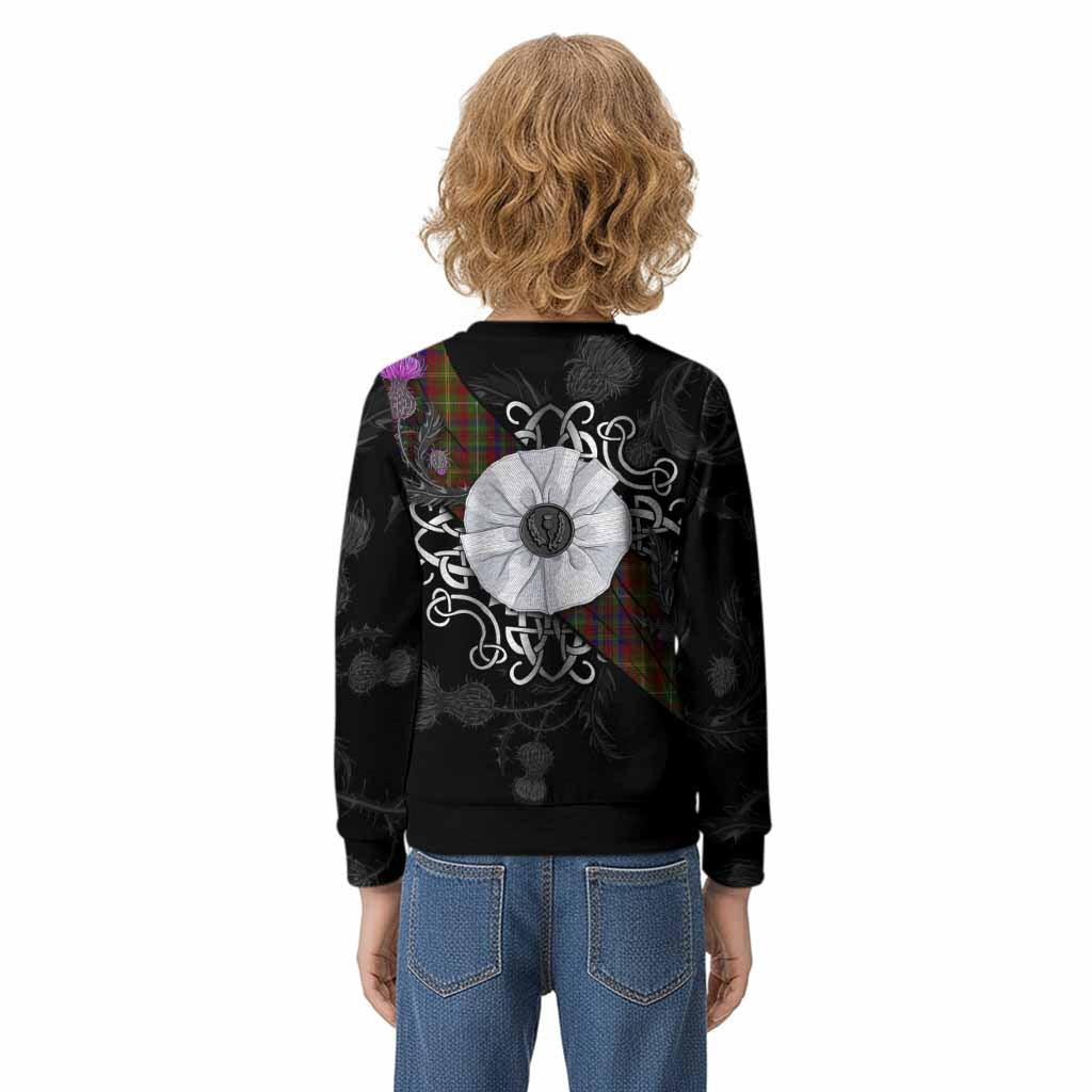 MacMaster (McMaster) Tartan Kid Knitted Sweatshirt Jacobite White Rose - Tartan Vibes Clothing