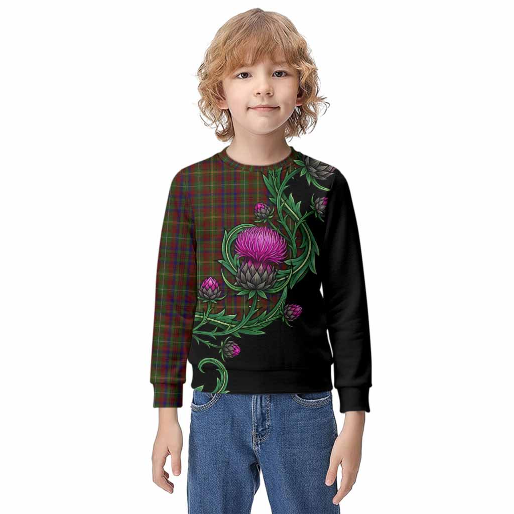 MacMaster (McMaster) Tartan Kid Knitted Sweatshirt Resilient Scottish Thistle Kid - Tartan Vibes Clothing