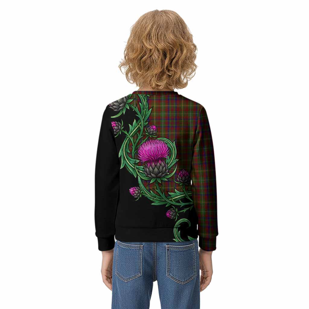 MacMaster (McMaster) Tartan Kid Knitted Sweatshirt Resilient Scottish Thistle - Tartan Vibes Clothing