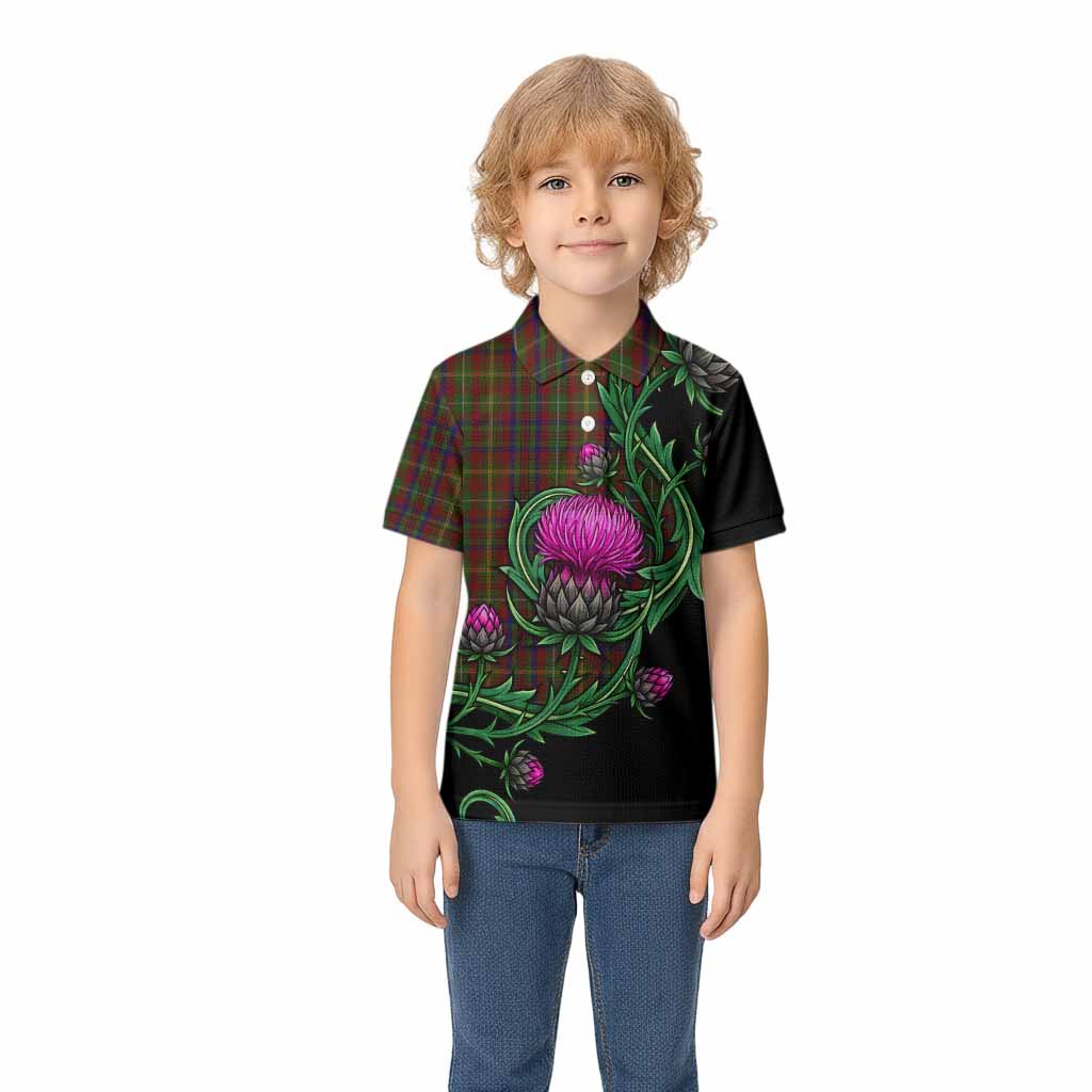 MacMaster (McMaster) Tartan Kid Polo Shirt Resilient Scottish Thistle Kid - Tartan Vibes Clothing