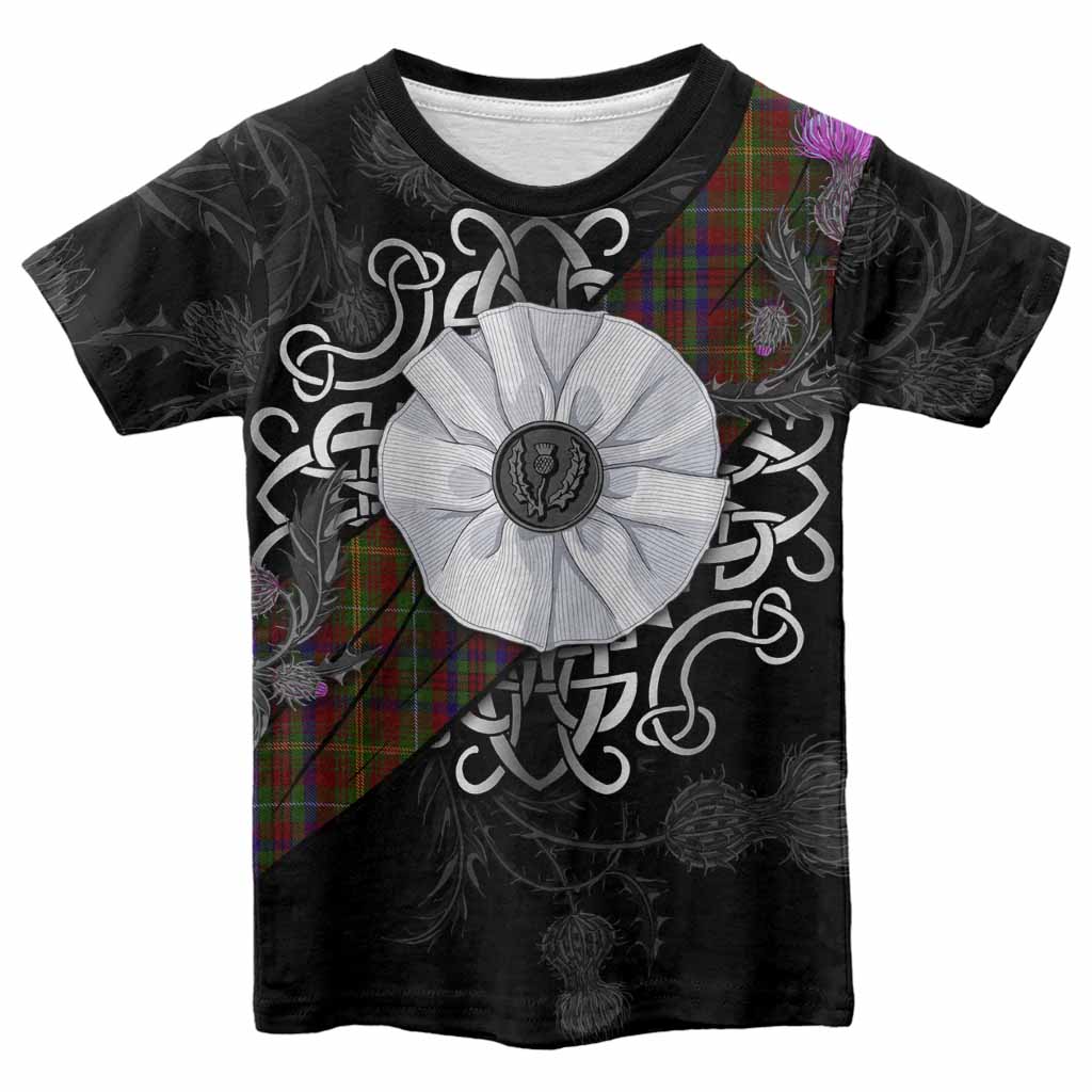 MacMaster (McMaster) Tartan Kid T-shirt Jacobite White Rose Youth XL Size14 - Tartan Vibes Clothing