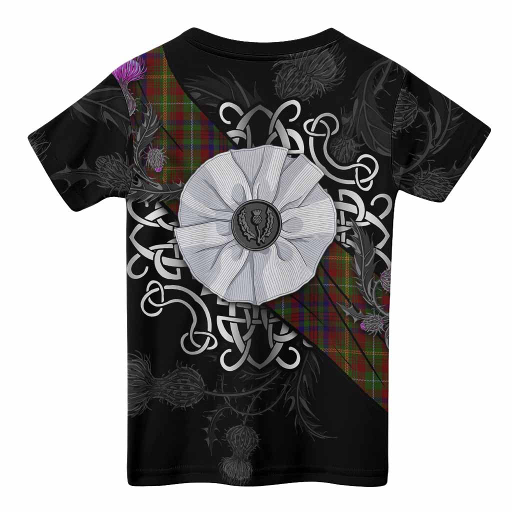 MacMaster (McMaster) Tartan Kid T-shirt Jacobite White Rose - Tartan Vibes Clothing
