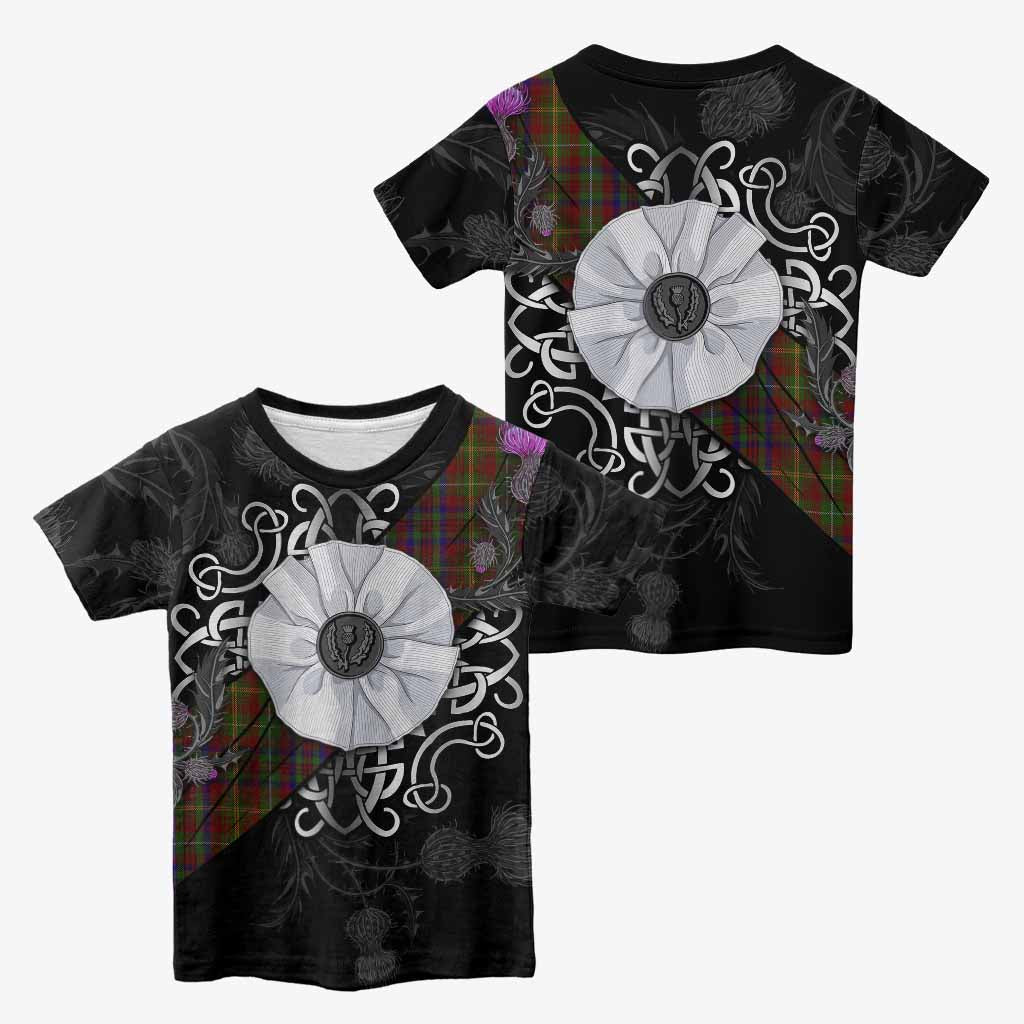MacMaster (McMaster) Tartan Kid T-shirt Jacobite White Rose - Tartan Vibes Clothing